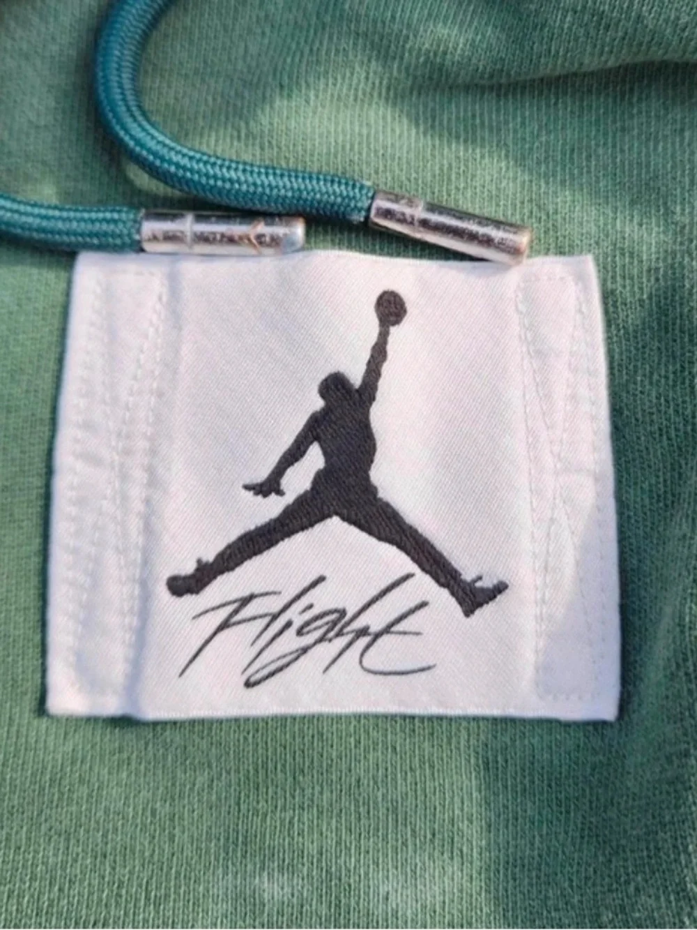 Jordan Flight Essentials Washed Fleece Hoodie Size XXL Green